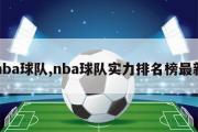 nba球队,nba球队实力排名榜最新