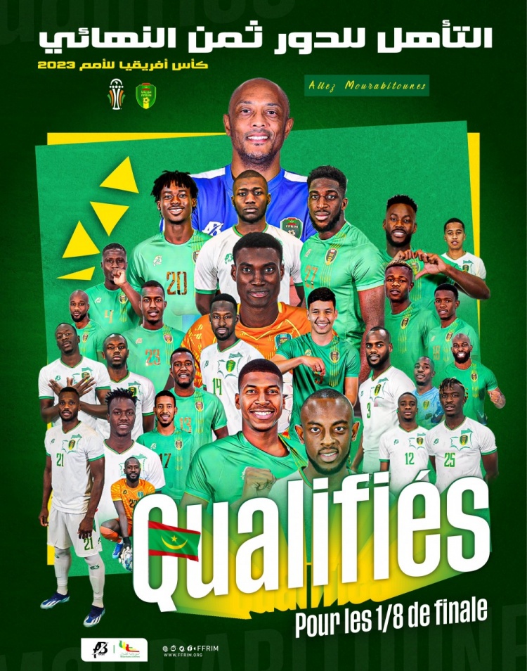 进步很快！毛里塔尼亚12年前世界排名垫底，如今非洲杯晋级淘汰赛